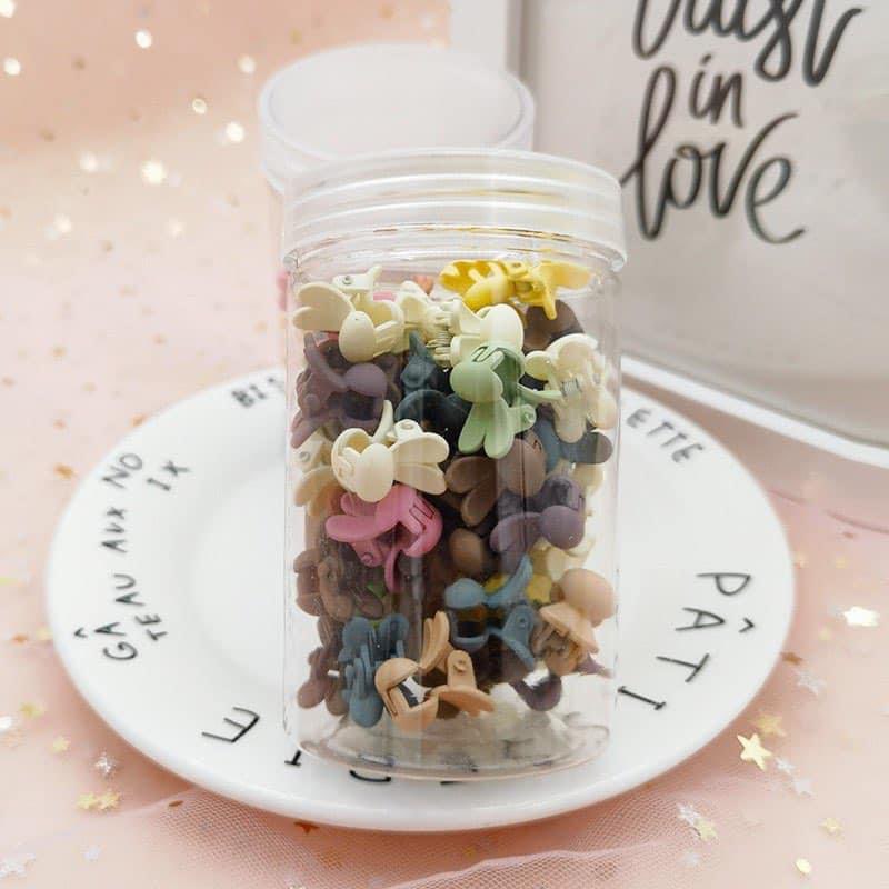 50 Pcs Kids Colorful Hair Clip Set – Korean Sweet Hair Accessories for Girls (Multicolor)