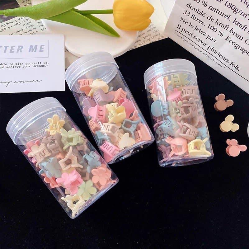 50 Pcs Kids Colorful Hair Clip Set – Korean Sweet Hair Accessories for Girls (Multicolor)