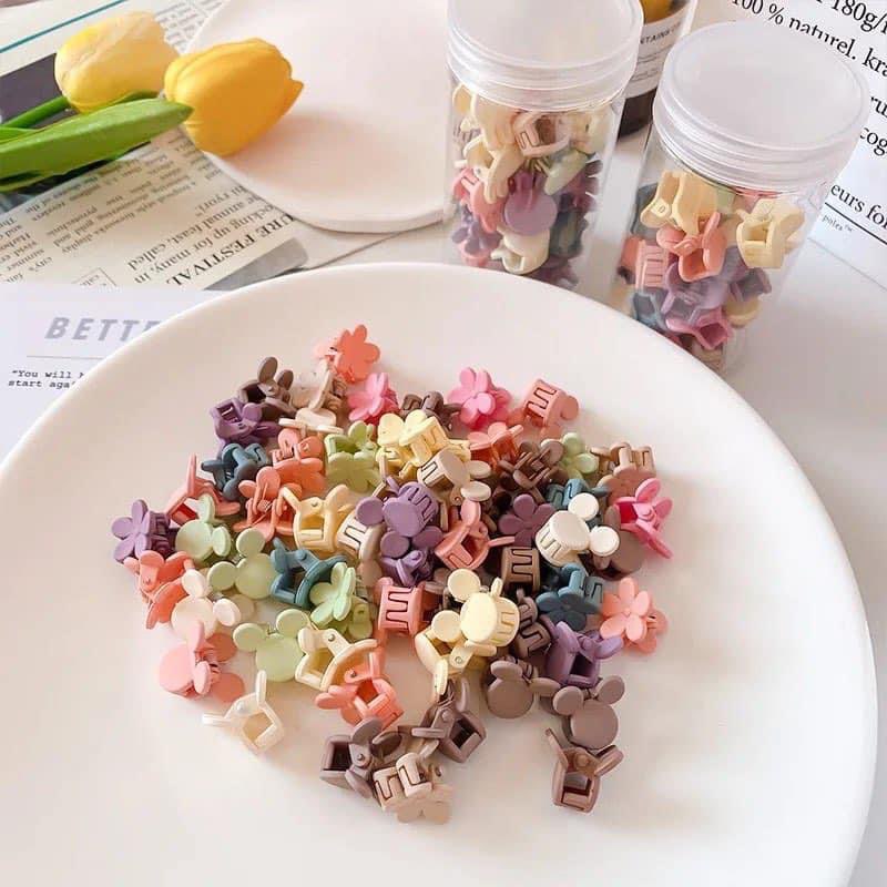 50 Pcs Kids Colorful Hair Clip Set – Korean Sweet Hair Accessories for Girls (Multicolor)