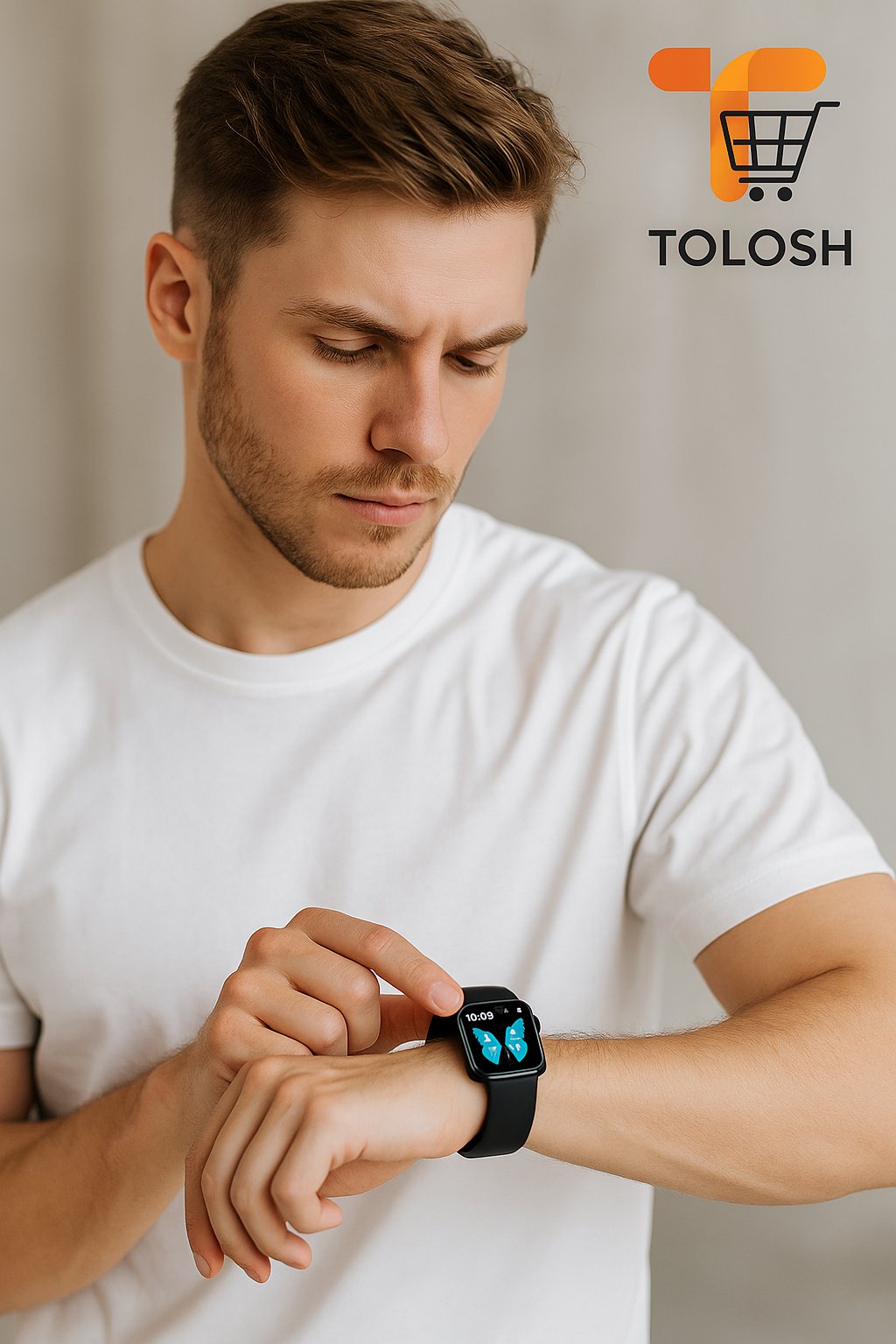 T500 Smart Watch – Full Touch Screen | Fitness Tracker | Heart Rate & Call Notification | Compatible with Android & iOS