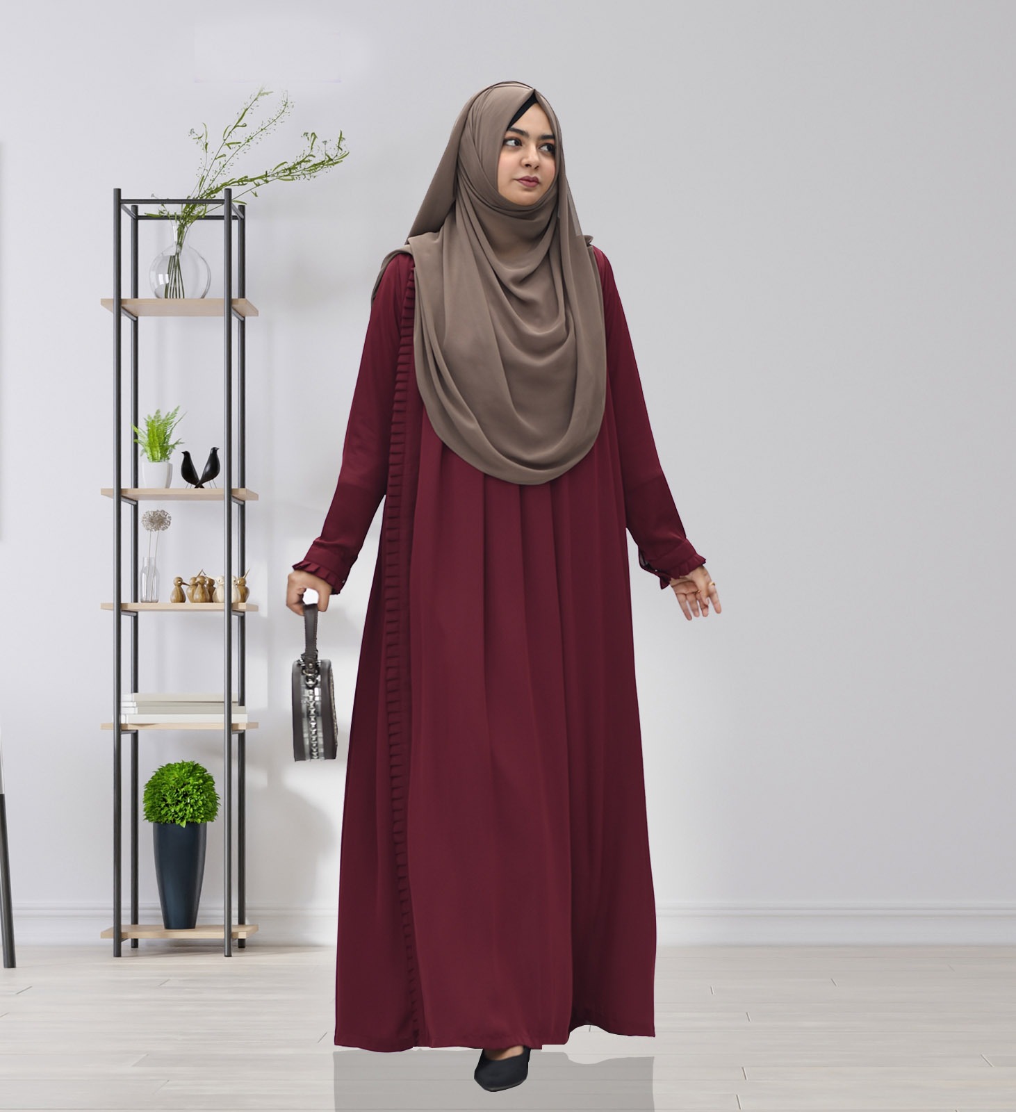 Original Dubai Cherry Borka online in Bangladesh. Only Borka without hijab. Premium fabric