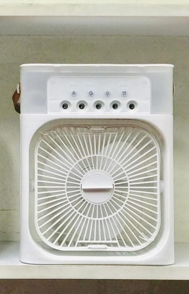 3 In 1 Portable mini air color Fan Personal Mini Air Conditioner With 10000 Mh power bank free Mini Portable Cooling Fan