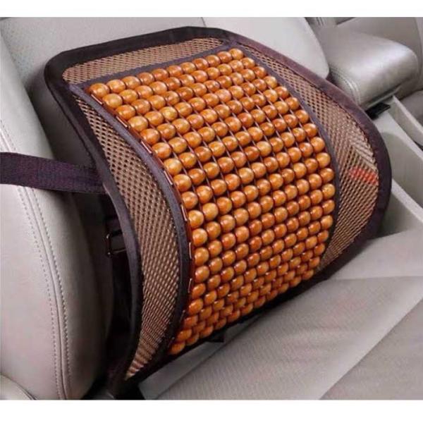 Seat Right Adjustable Back Support with Revolving Massage Balls – Spine & Lumbar Pain Relief Cushion for Office/Home
