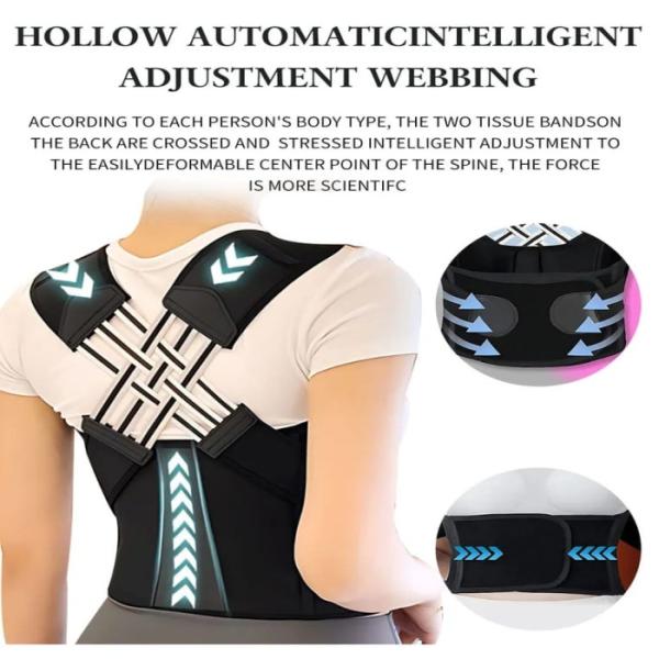Adjustable Back Posture Corrector Belt – Spine Support for Neck, Shoulder & Upper Back Pain Relief | Slimming & Body Alignment Belt
