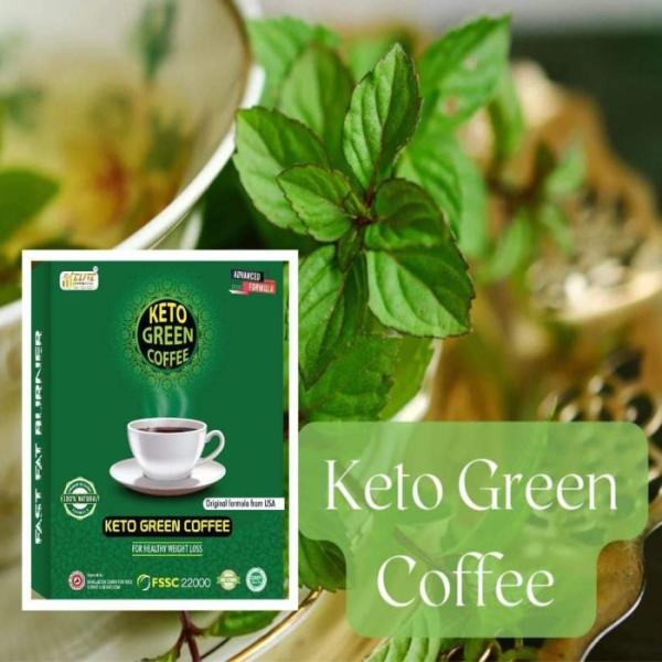 Original Keto Green Coffee – 100% Natural Fat Burner for Fast Weight Loss | Herbal Slimming Drink for Men & Women | USA Formula – 1 Pack