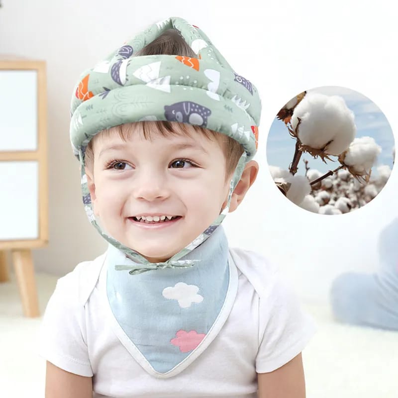 Baby Safety Helmet | বাচ্চাদের হেলমেট | Adjustable Toddler Head Protection for Walking & Crawling | Crash Cap Anti-Fall Pad (Washable)