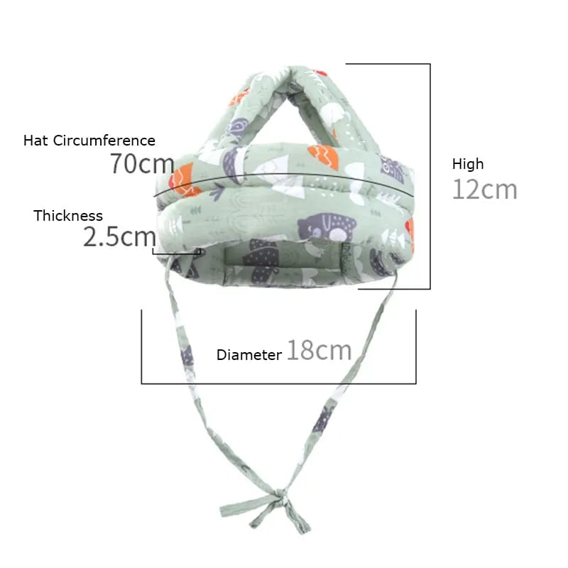 Baby Safety Helmet | বাচ্চাদের হেলমেট | Adjustable Toddler Head Protection for Walking & Crawling | Crash Cap Anti-Fall Pad (Washable)